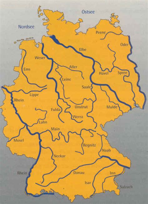 deutschlandkarte mit flüssen zum ausfüllen